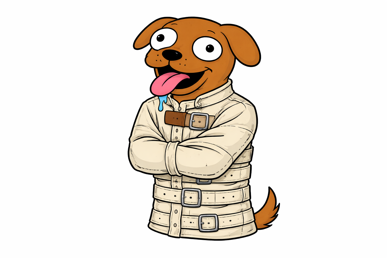 dug in a straitjacket